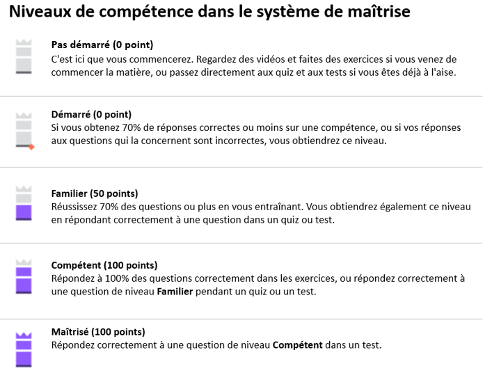 A quoi servent les systèmes de maîtrise dans les cours et les leçons