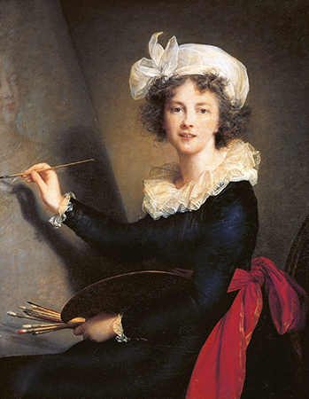 Élisabeth Louise Vigée-lebrun, Autorretrato, 1790, óleo sobre lienzo, 100 x 81 cm (Galleria degli Uffizi, Florencia)