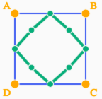 Curve after one subdivision step