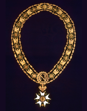 Collar del Gran Maestre de la Orden de la Legión de Honor, propiedad de Napoleón I (Musée de l'Armée)