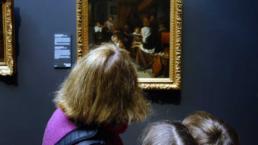 Looking at Jan Steen's The Feast of St Nicholas in the Rijksmuseum (Amsterdam)