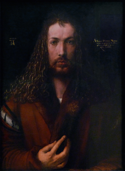 Alberto Durero, autorretrato, 1500 (Alte Pinakothek, Munich)