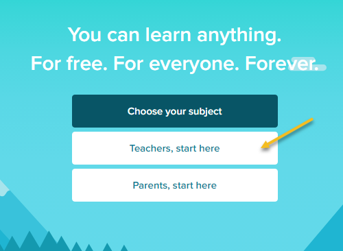 how to create a teacher account and set up classes article khan khan academy parent letter